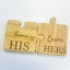 Personalised Wooden Pair of Jigsaw Coasters