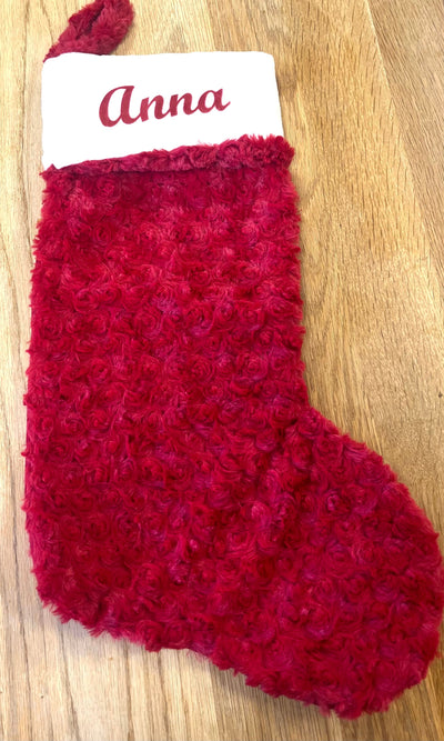 Plush Christmas Red Stocking