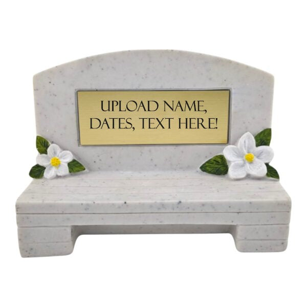 Small Memorial Grave Bench