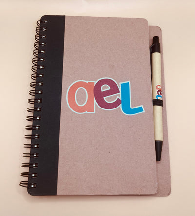 Personalised Eco Friendly A6 Notebook with Pen