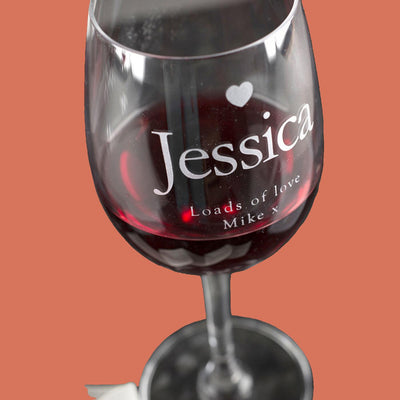 Personalised Wine Glass