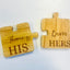 Personalised Wooden Pair of Jigsaw Coasters