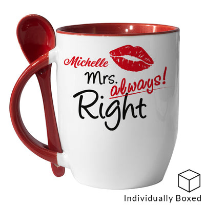 Personalised Mug with Spoon