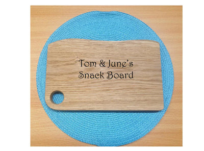 Personalised Solid Oak Small Chopping Board